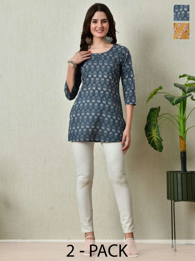 Buy KALINI Floral Printed Pure Cotton Kurti Kurtis for Women 30634807 Myntra