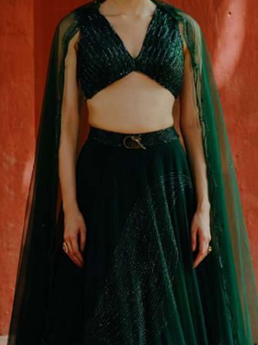 Buy Geethika kanumilli Embroidered Ready to Wear Lehenga Blouse With Dupatta Lehenga Choli for Women 30448641 Myntra