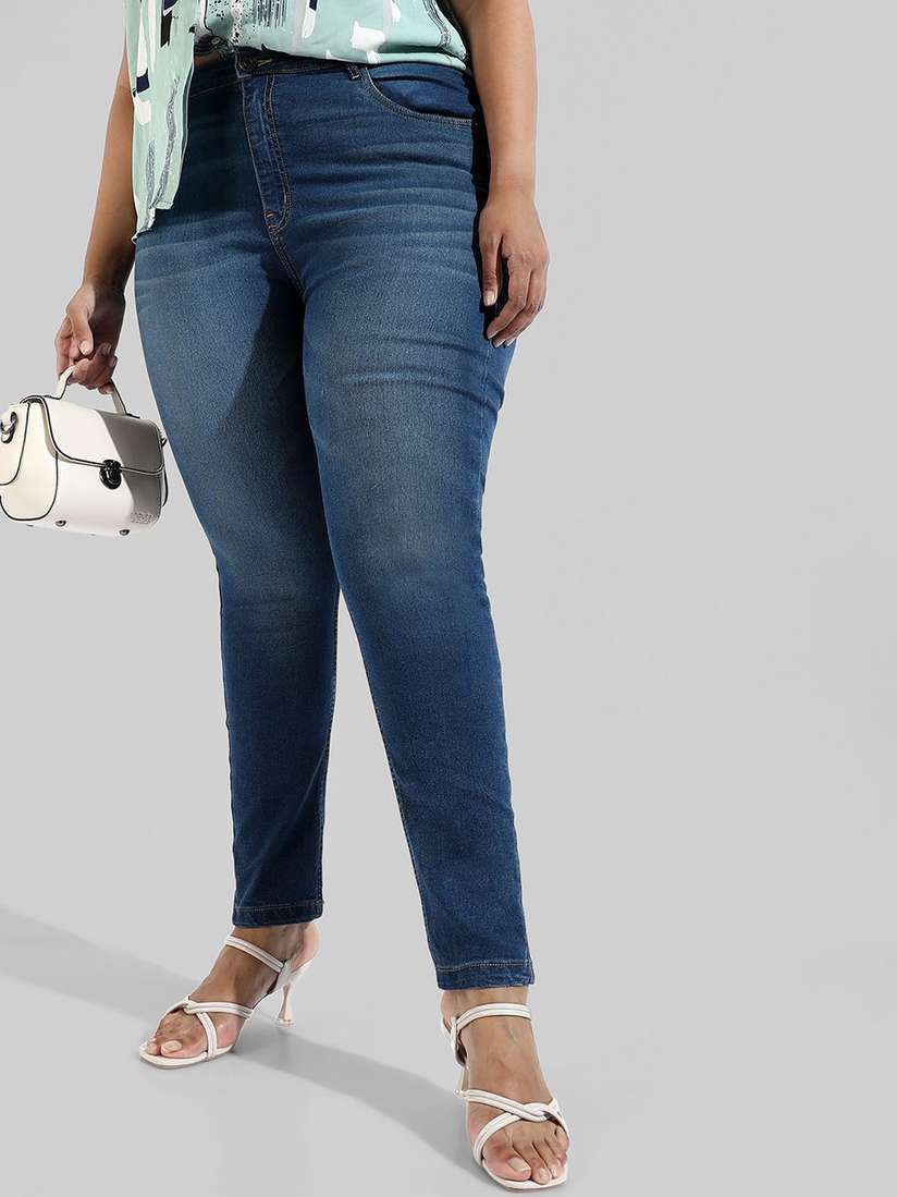 Myntra Plus Size Jeggings With Elastic Waist KOTTY Straight Fit