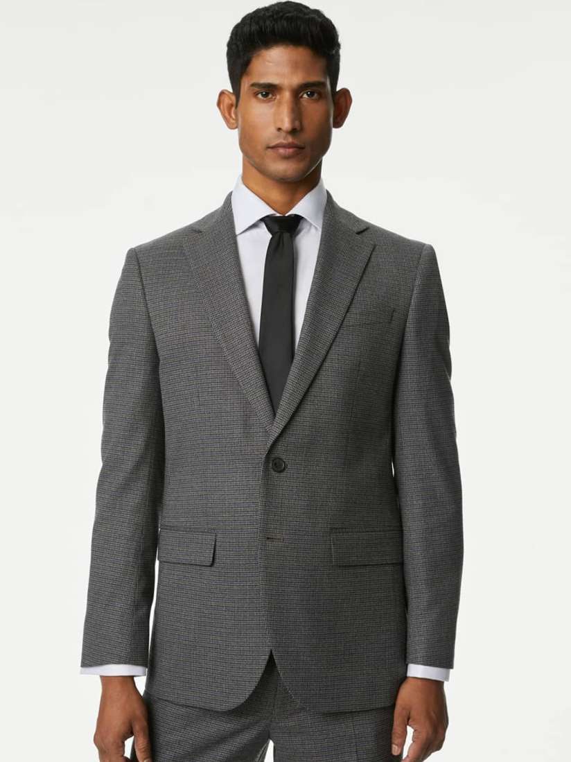 Marks and spencer double breasted suit best sale