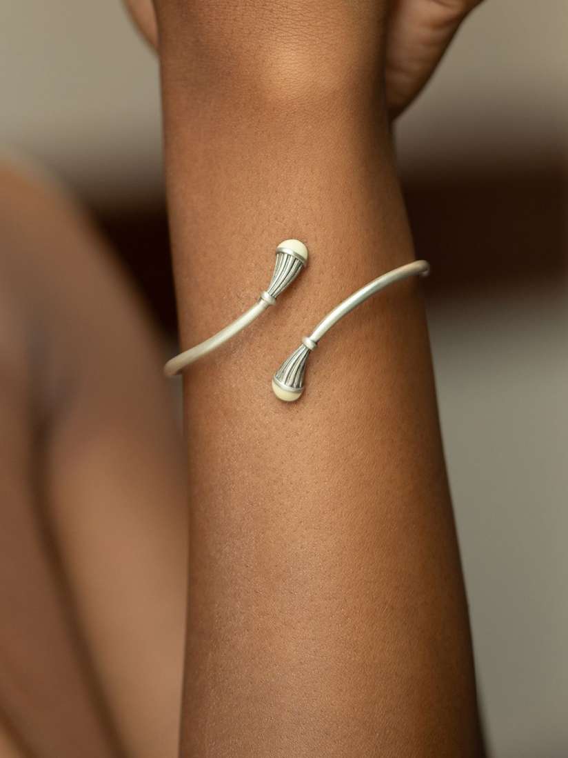 Silver band bracelet new arrivals