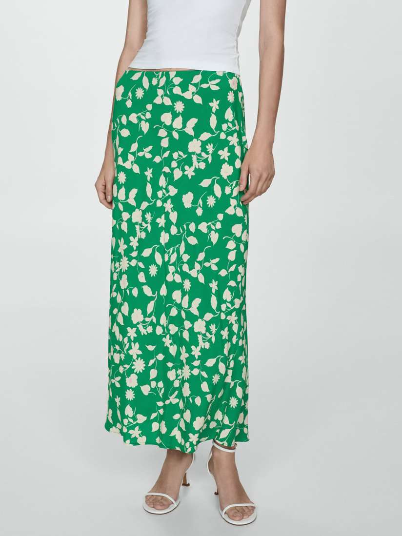 Buy MANGO Floral Print Straight Midi Skirt Skirts for Women 30208462 Myntra