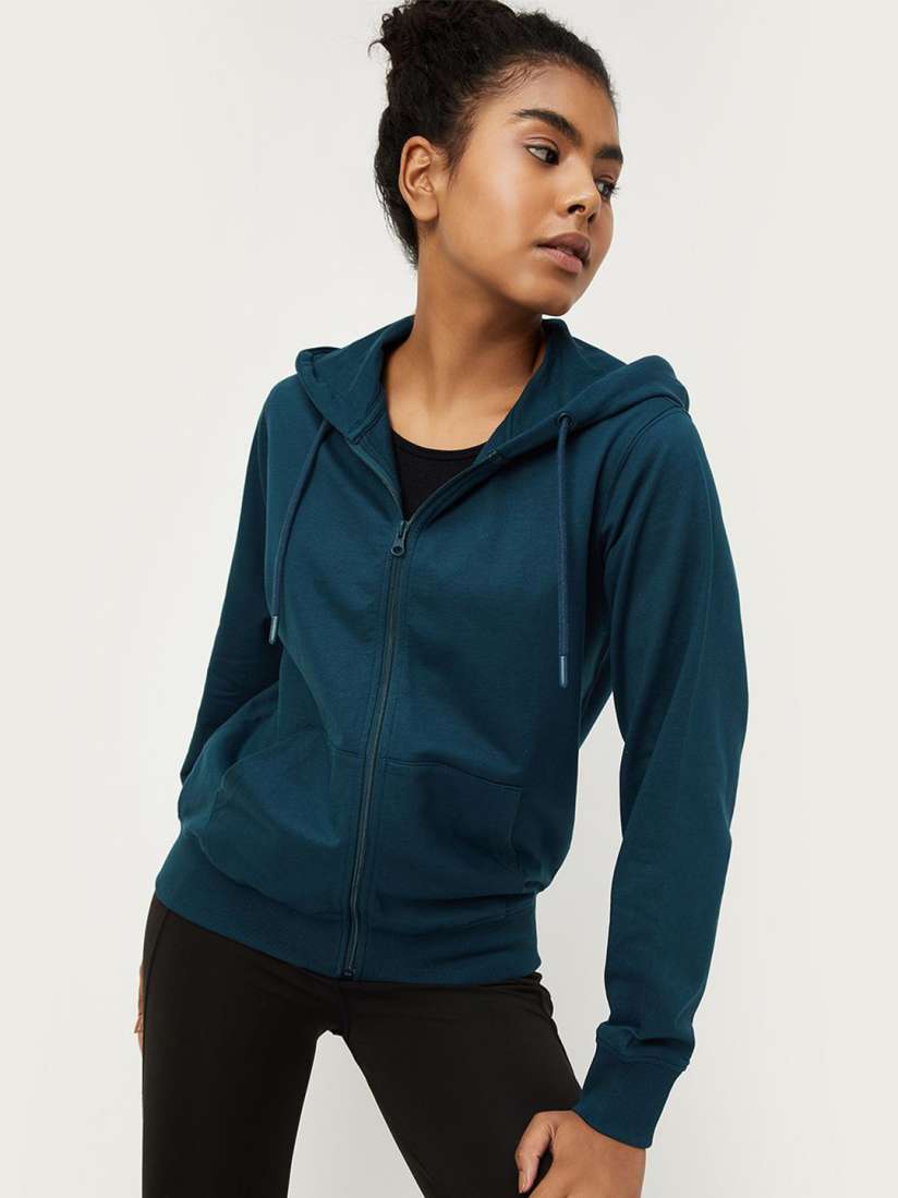Buy max Women Solid Hooded Sweatshirt Sweatshirts for Women 30645649 Myntra