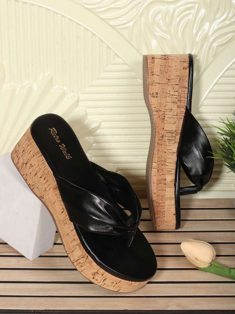 Myntra wedge heels best sale