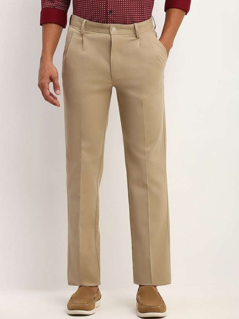 Buy Allen Solly Men Pleated Trousers Trousers for Men 30649904 Myntra
