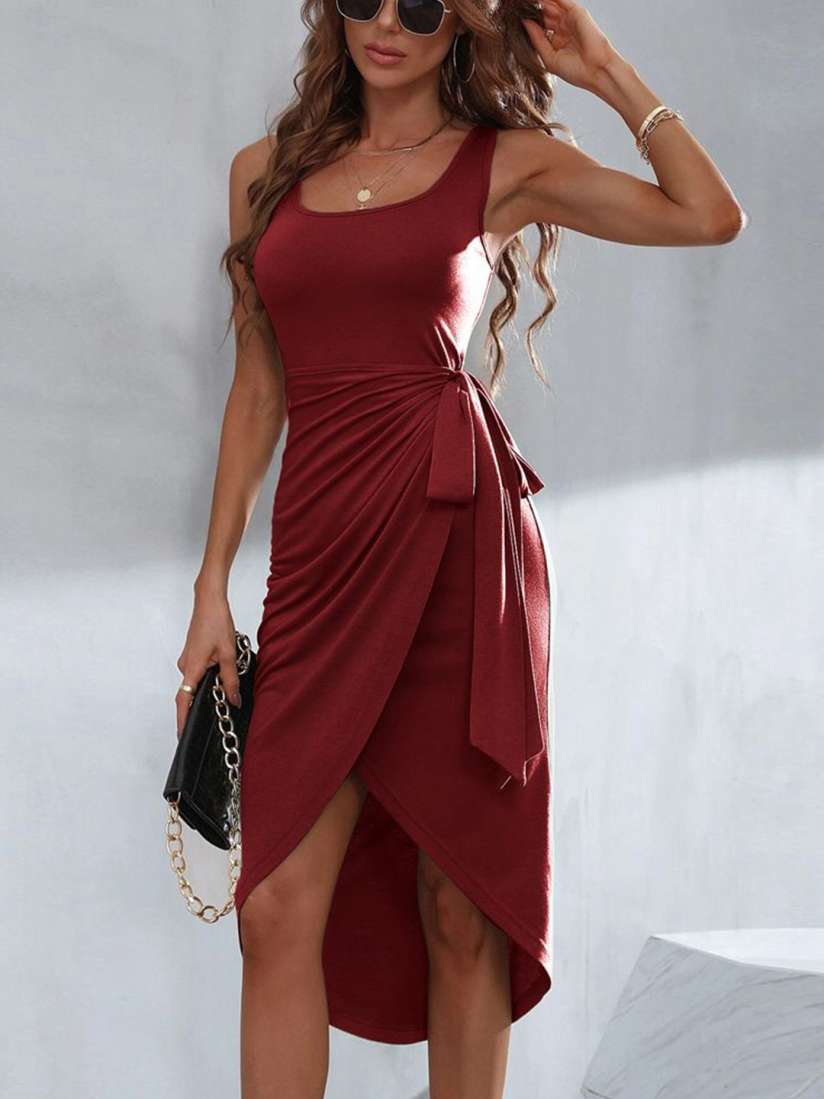 Wrap party dress hot sale