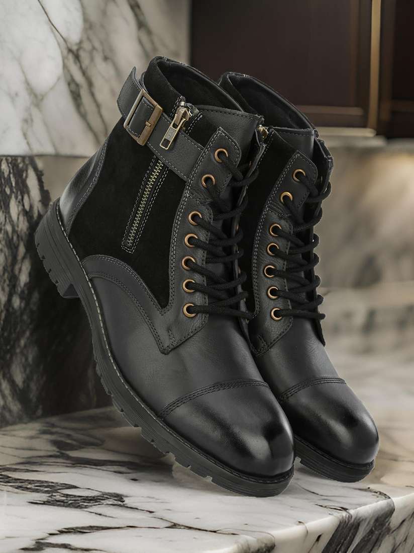 Winter Boots High Top Men Boots High Top Boots Men Leather Shoes