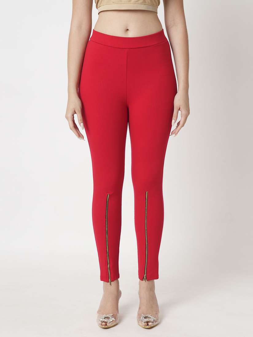 Buy Globus Stretchable Skinny Fit Ankle Length Treggings Jeggings for Women 30656231 Myntra