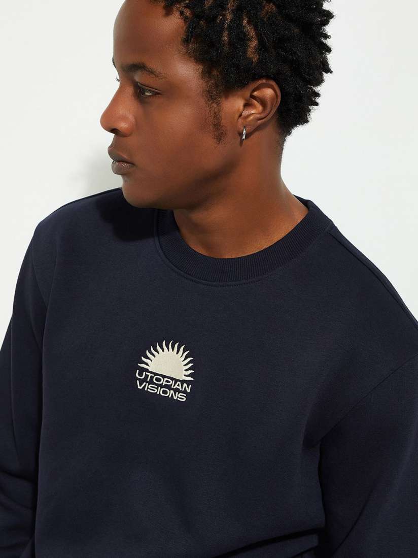 Buy max URB N Men Embroidered Sweatshirt Sweatshirts for Men 30656553 Myntra
