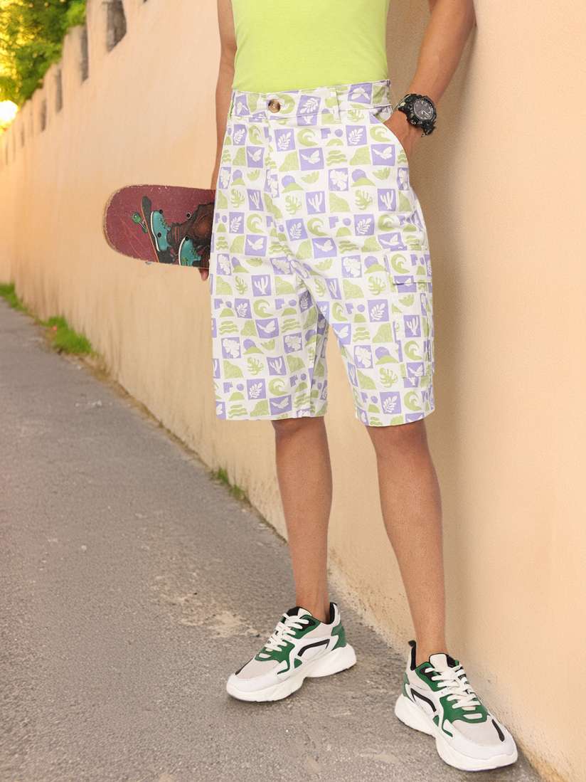 Neon cargo shorts online
