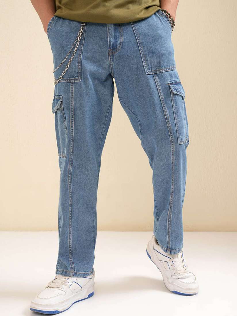 Mens baggy tapered jeans deals