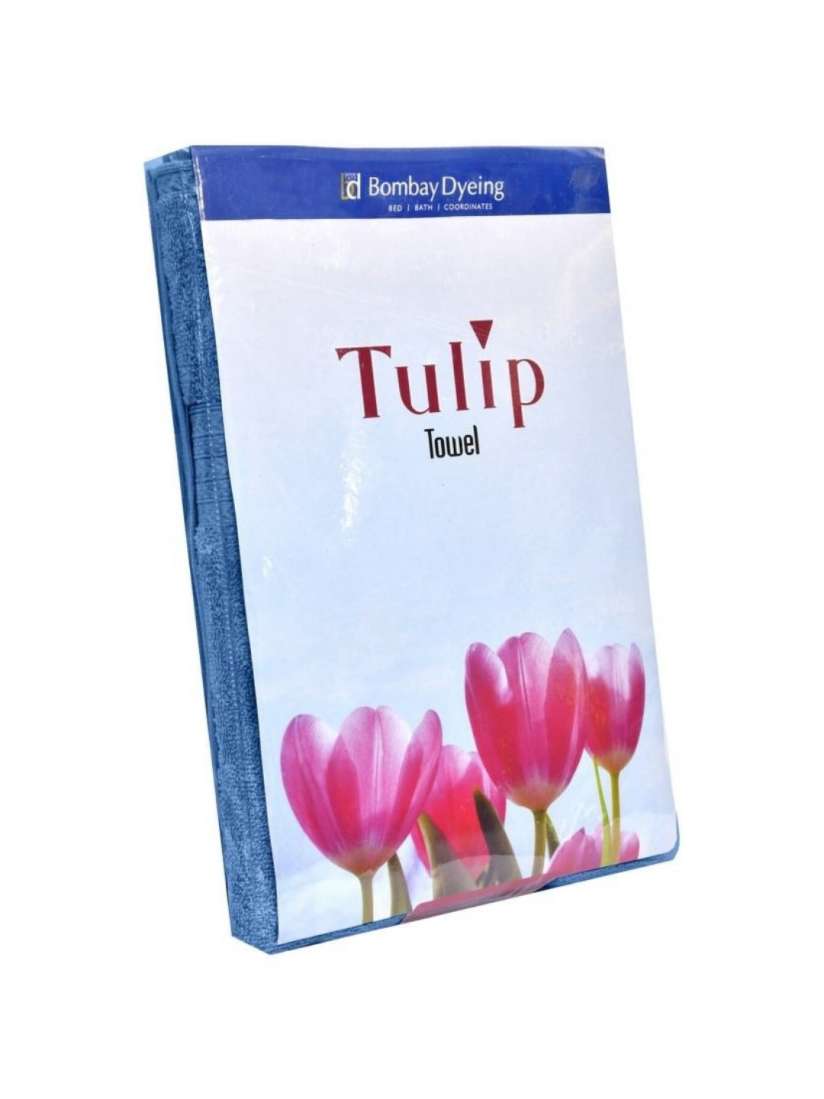 Buy BOMBAY DYEING Tulip Blue Pure Cotton 450 GSM Bath Towel Bath Towels for Unisex 30691085 Myntra