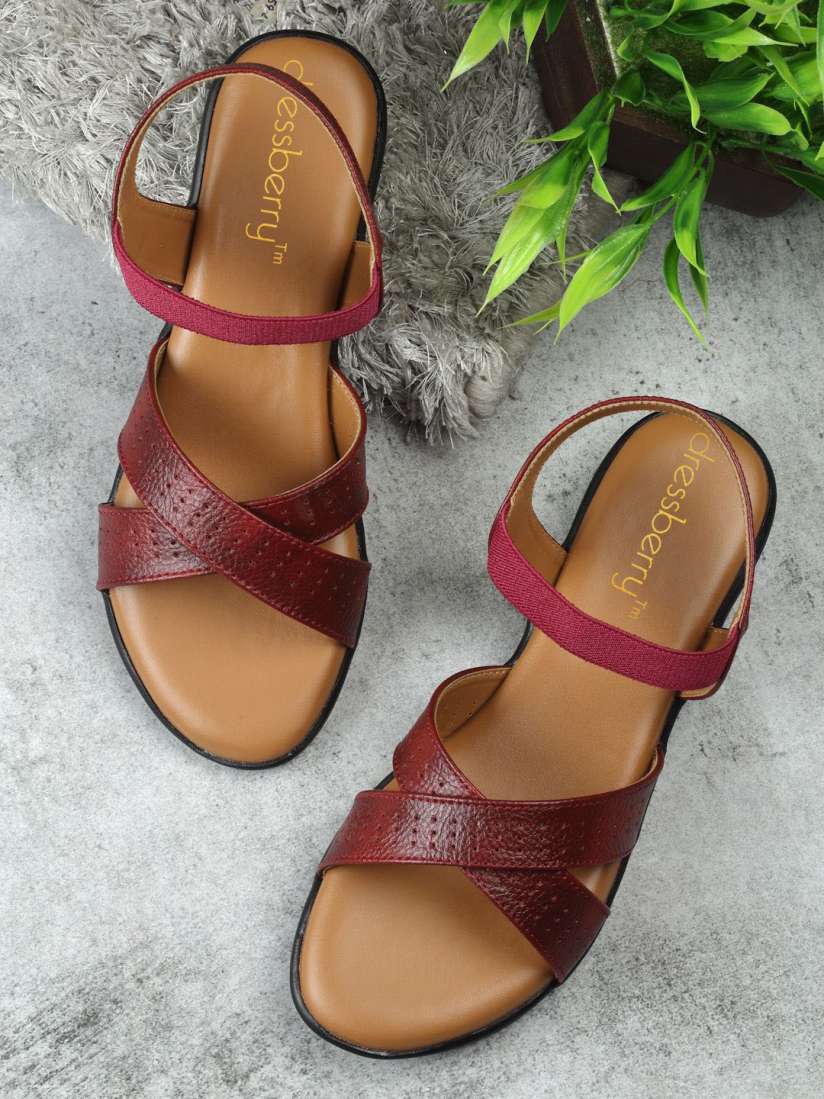 Buy DressBerry Women Open Toe Flats with Buckles Flats for Women 30690725 Myntra