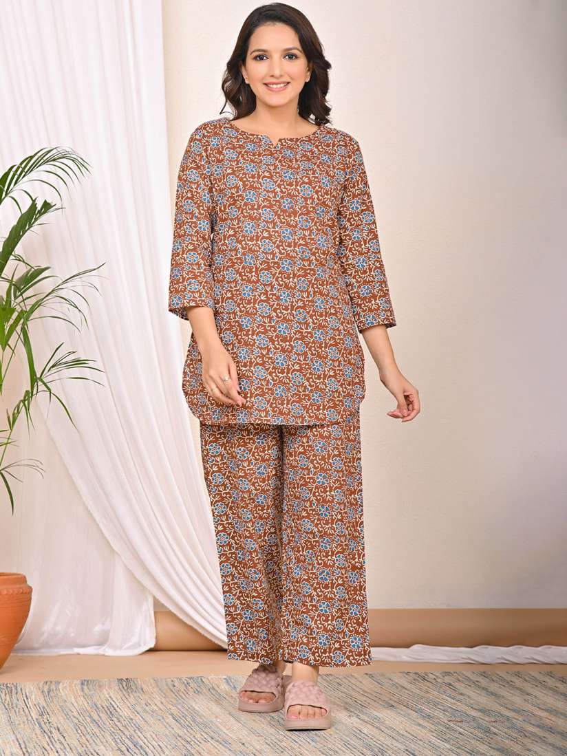 Myntra night dress cotton on sale