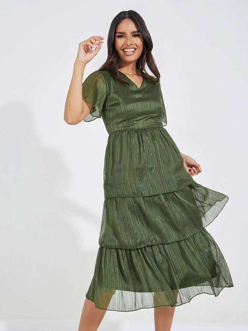Myntra full length dresses shop