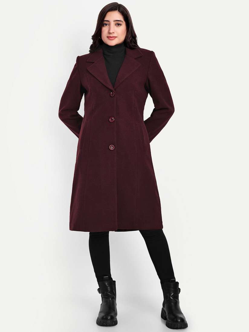 Buy HAUTEMODA Single Breasted Trench Coat Coats for Women 30712177 Myntra
