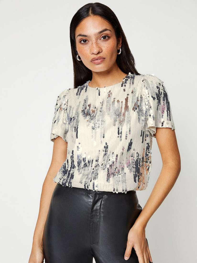 Dorothy perkins sequin tops cheap