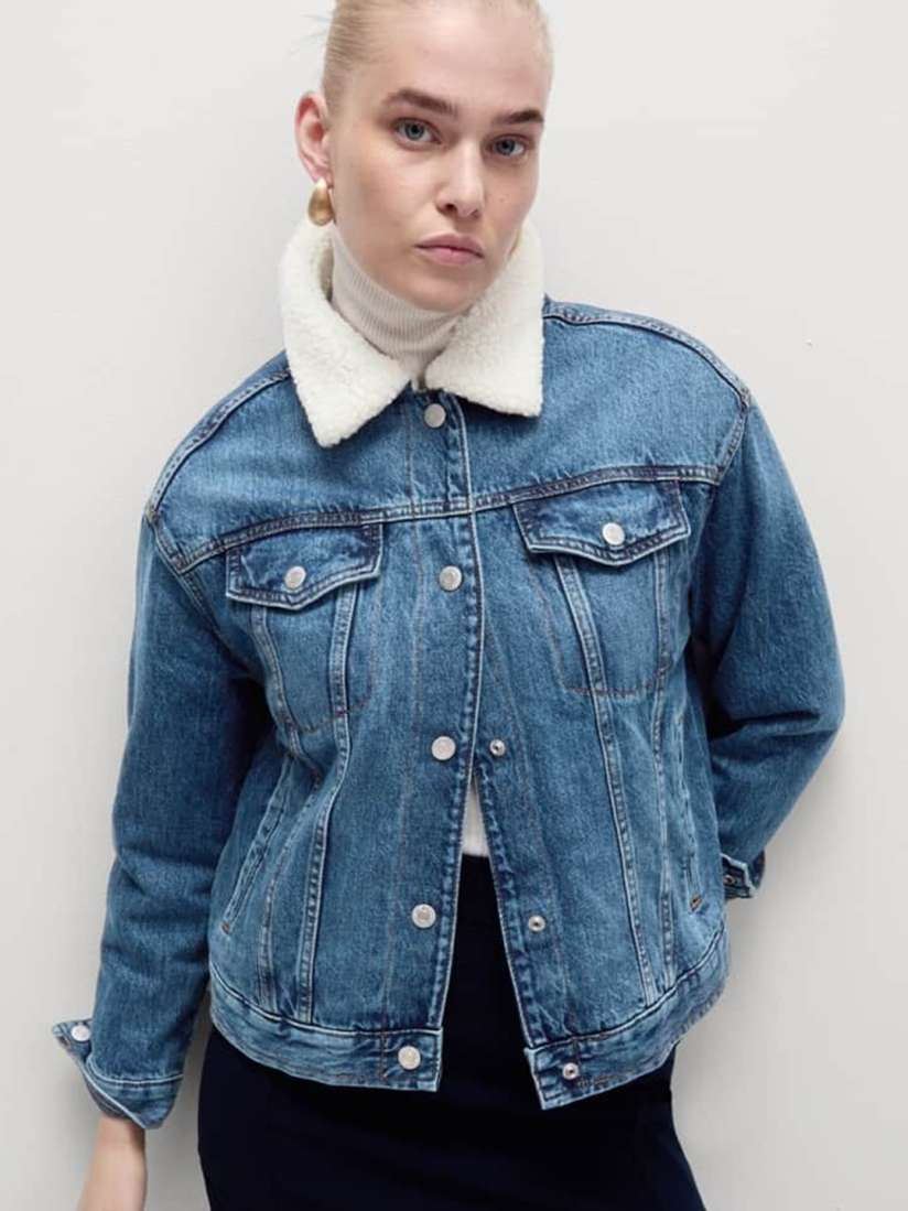 Buy Marks Spencer Women Washed Lightweight Denim Jacket Jackets for Women 30706327 Myntra