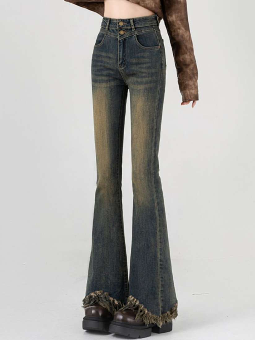 Buy StyleCast Women Bootcut High Rise Heavy Fade Jeans Jeans for Women 30698584 Myntra