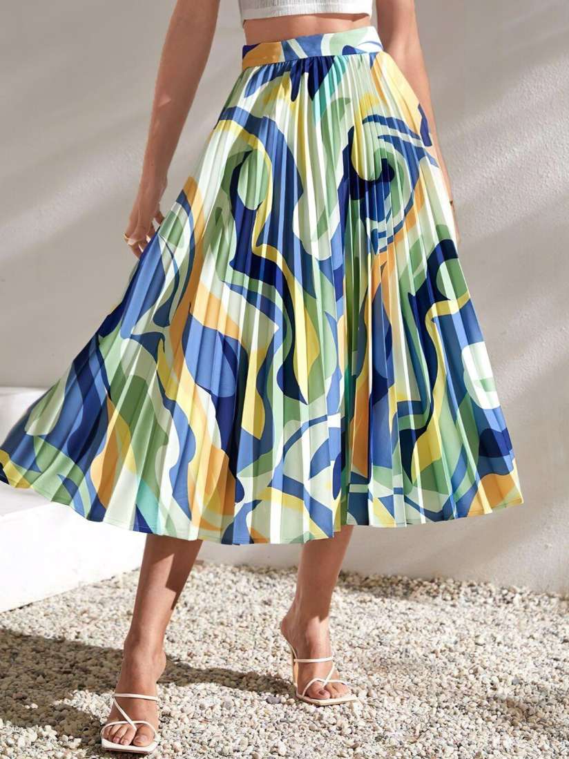 Buy ZWERLON Printed A Line Midi Skirt Skirts for Women 30722488 Myntra