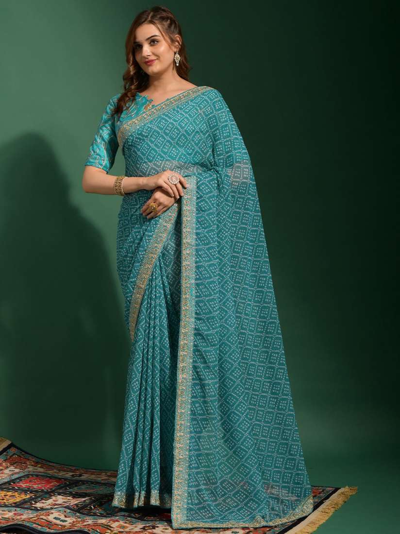 Myntra embroidered sarees hot sale