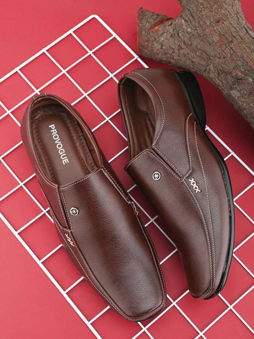 Buy Provogue Men Square Toe Formal Slip On Shoes Formal Shoes for Men 30712743 Myntra