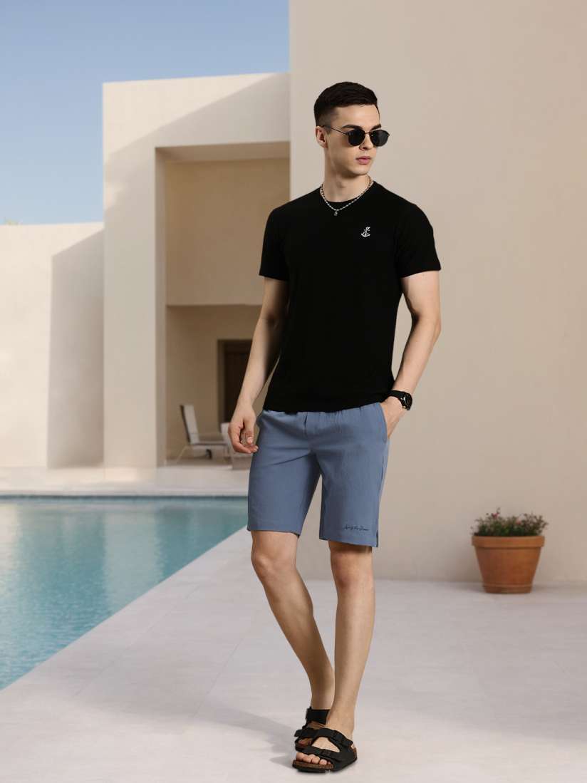 Buy Mast Harbour Men Textured Shorts Shorts for Men 26872518 Myntra