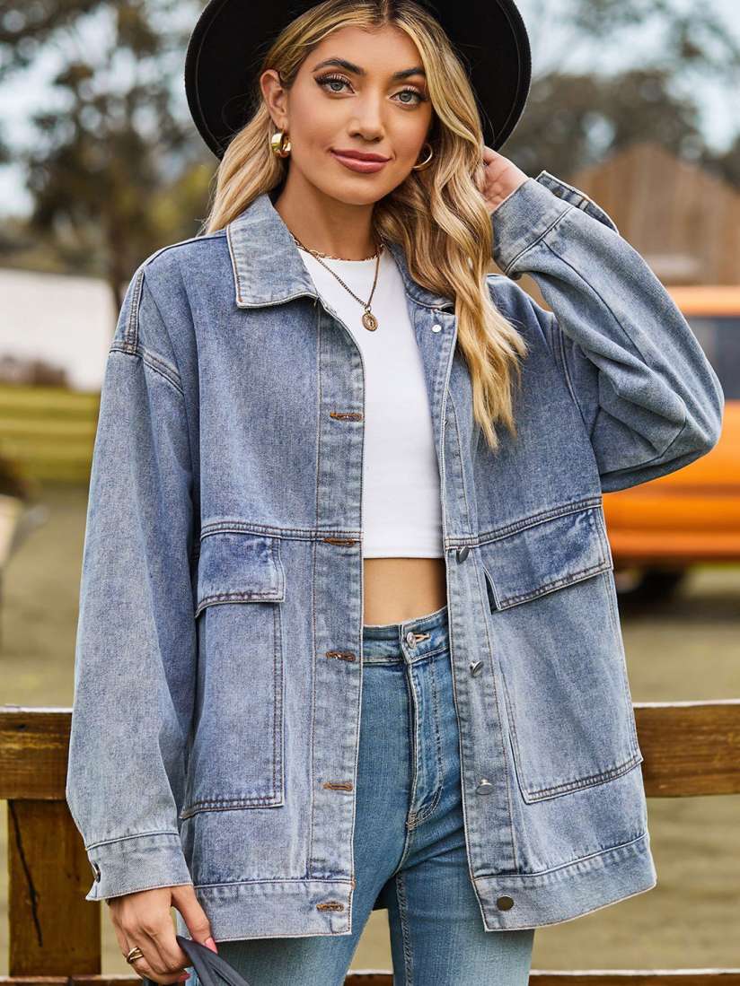 Jeans jacket myntra hot sale