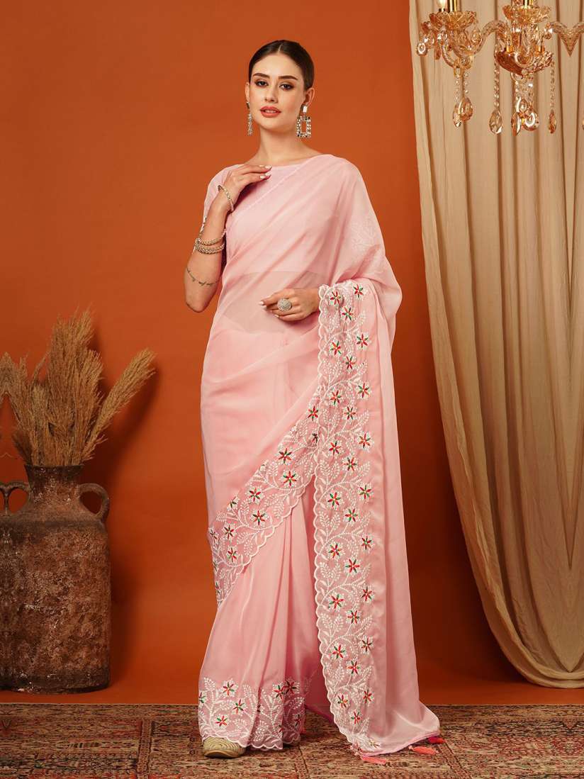 Myntra organza sarees shop