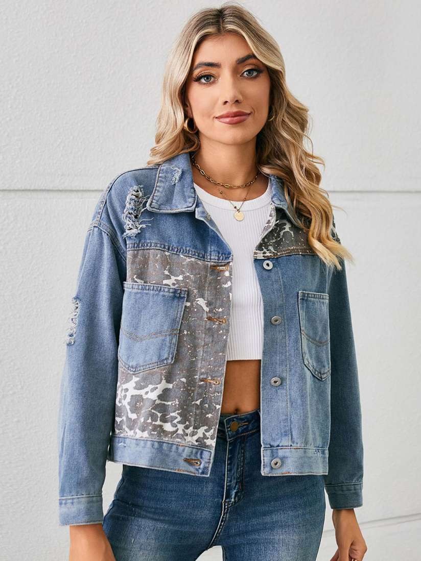 Myntra women denim jacket online