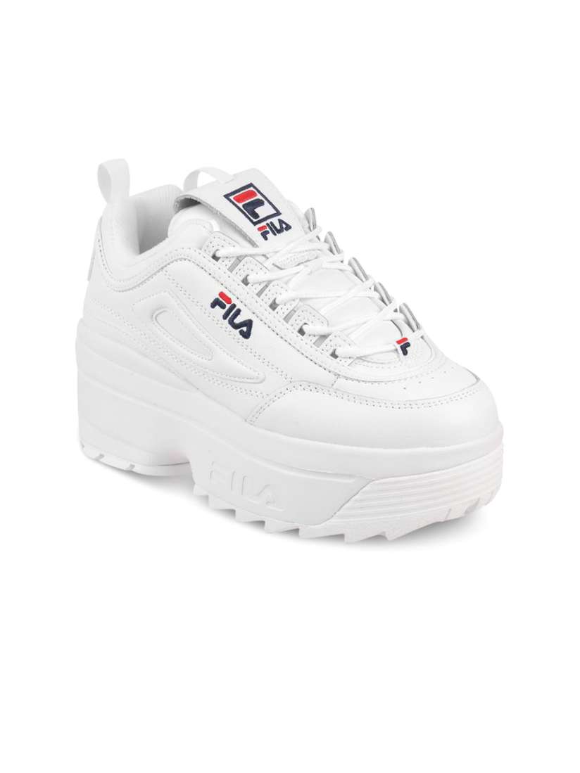 Buy FILA Women DISRUPTOR II WEDGE Textured Sneakers Casual Shoes for Women 30726244 Myntra