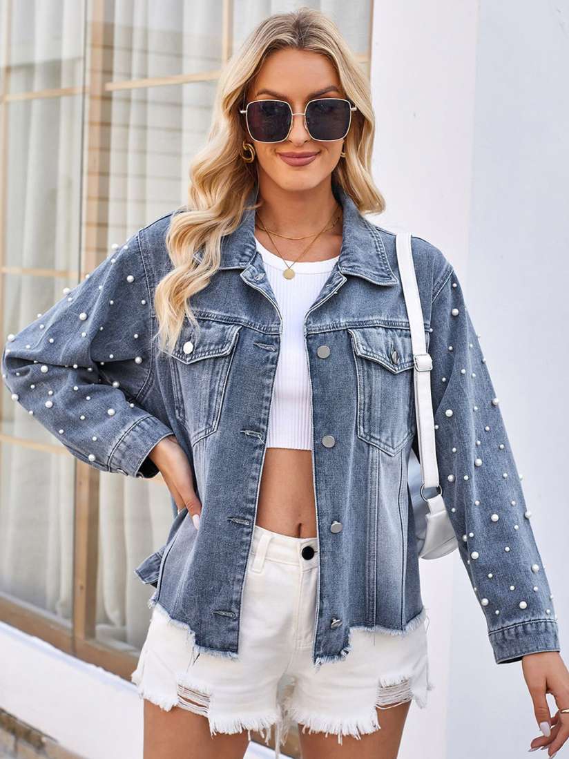 Denim jacket women myntra shop
