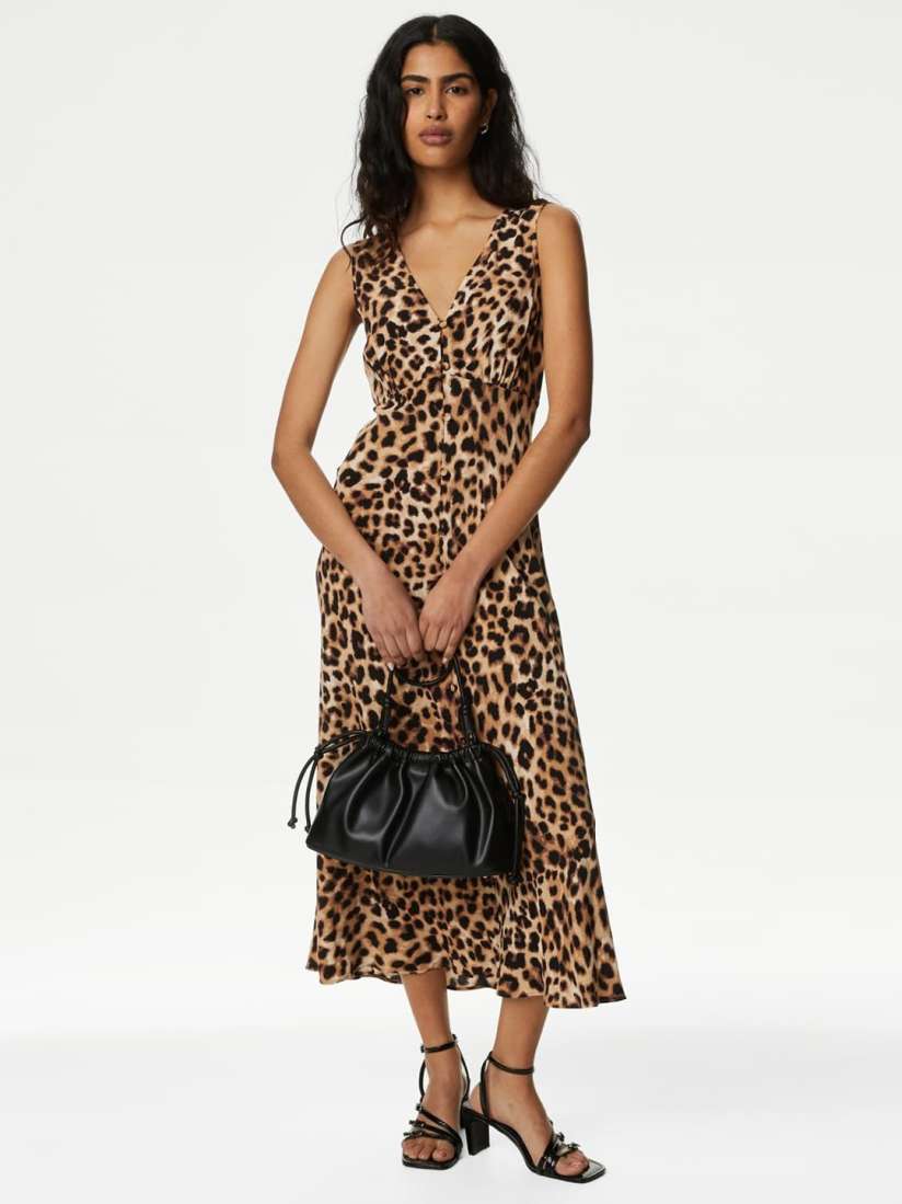Marks and spencer animal print dress clearance