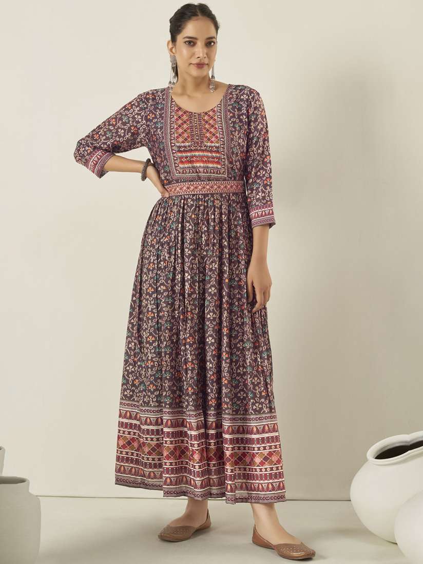 Myntra anarkali party wear hotsell