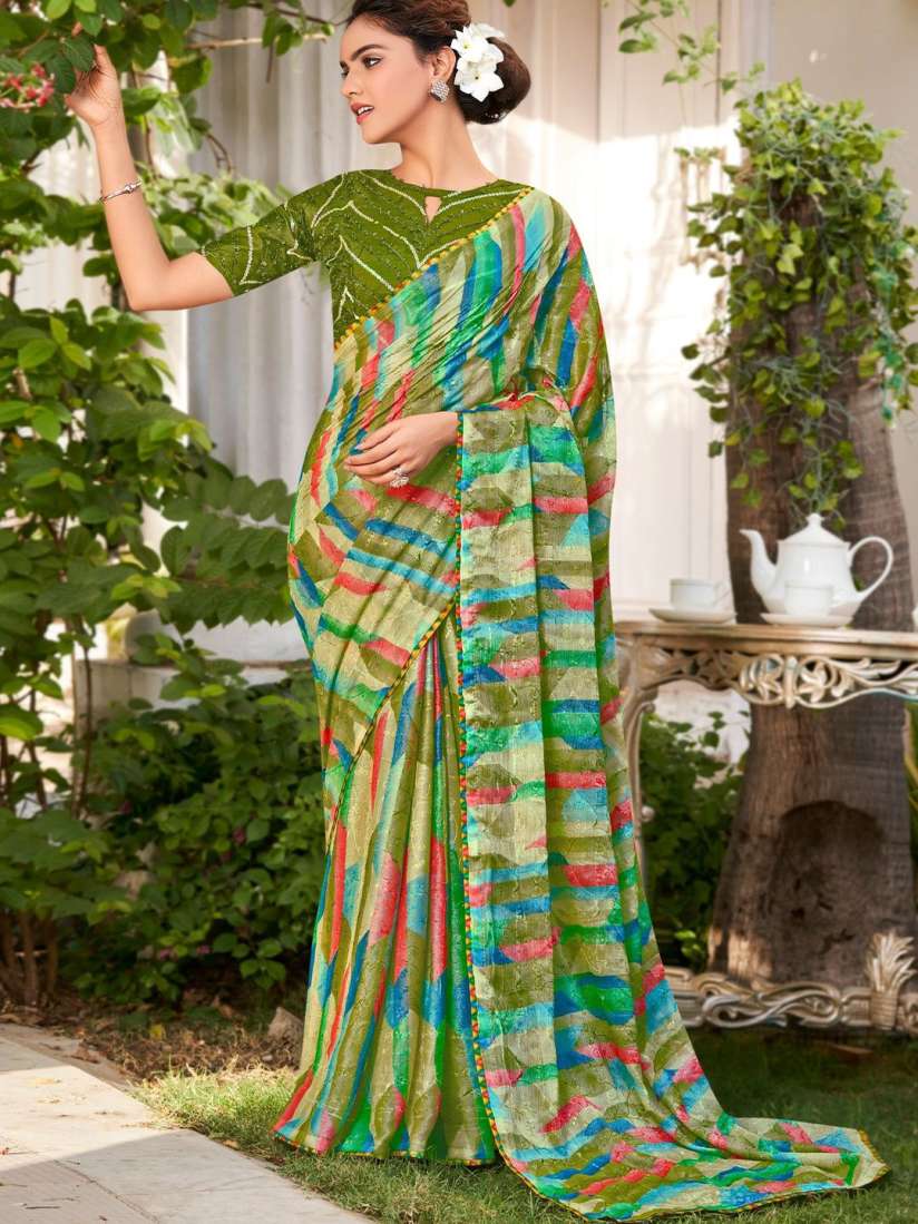 Buy CHUDIYA Woven Design Pure Chiffon Saree Sarees for Women 30731931 Myntra