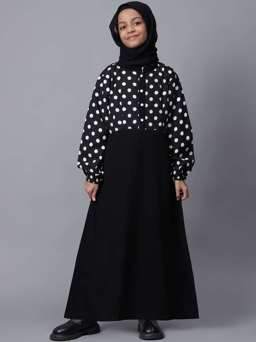 Polka dot abaya on sale