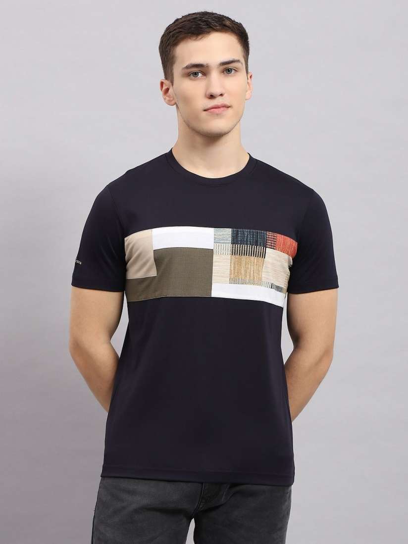 Buy Monte Carlo Men Abstract Printed Round Neck Cotton T shirt Tshirts for Men 30773429 Myntra
