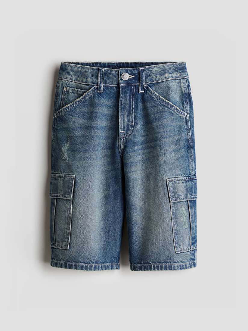 Boys denim cargo shorts hot sale