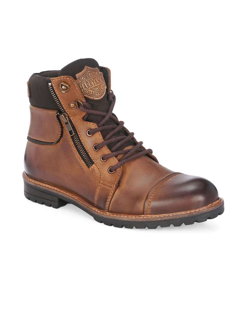 Buy Harrytech London Men Solid Casual Biker Boots Boots for Men 30756434 Myntra
