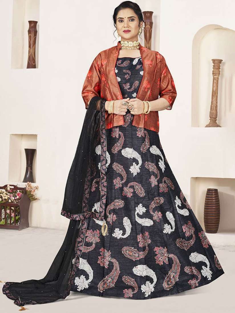 Buy EthnicTree Ethnic Printed Gown with Dupatta Ethnic Dresses for Women 30464618 Myntra