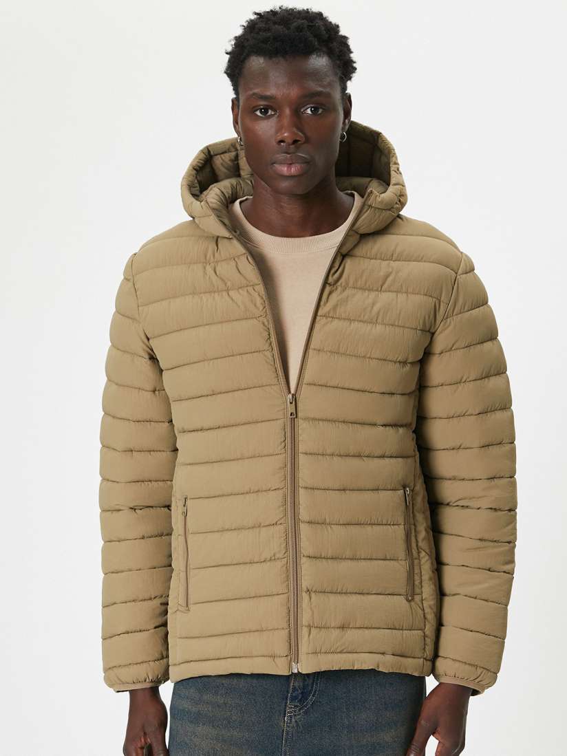 Longline puffer jacket mens store