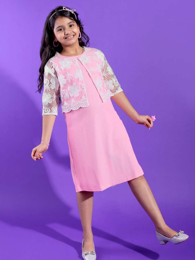 Buy Hola Bonita Girls Self Design A Line Dress Dresses for Girls 30455965 Myntra
