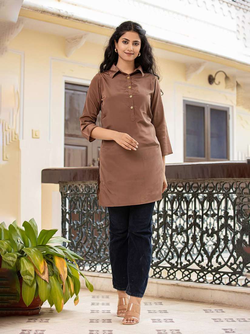 Collar kurti top