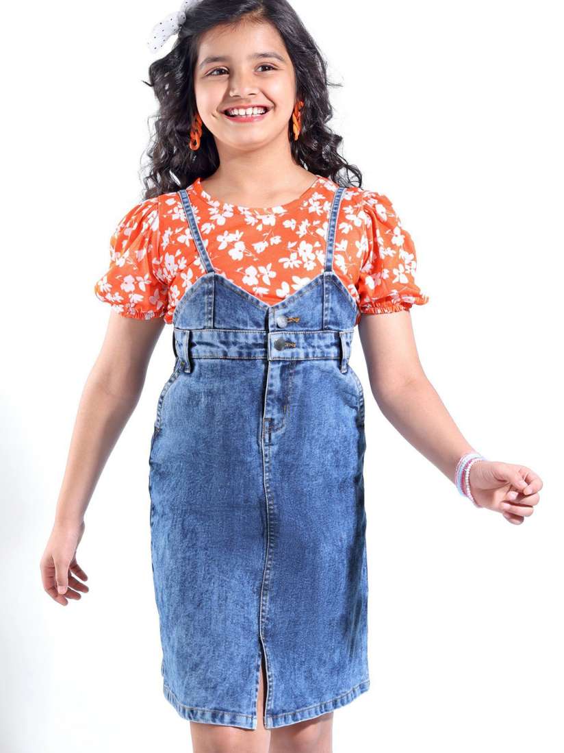 Myntra dungaree dress top
