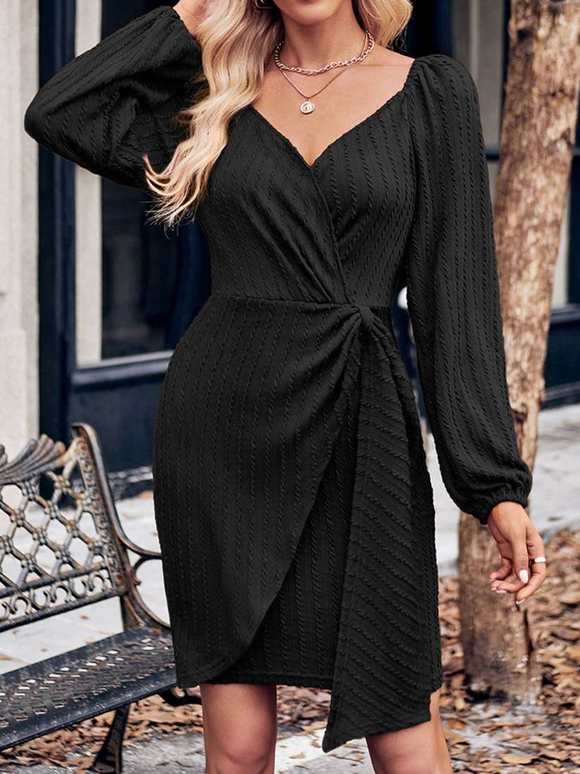 Wrap dress myntra on sale