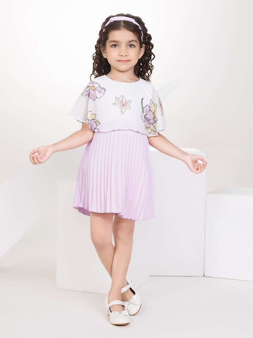 Buy Peppermint Kids Girls Floral Printed A Line Above Knee Dress Dresses for Girls 30756684 Myntra