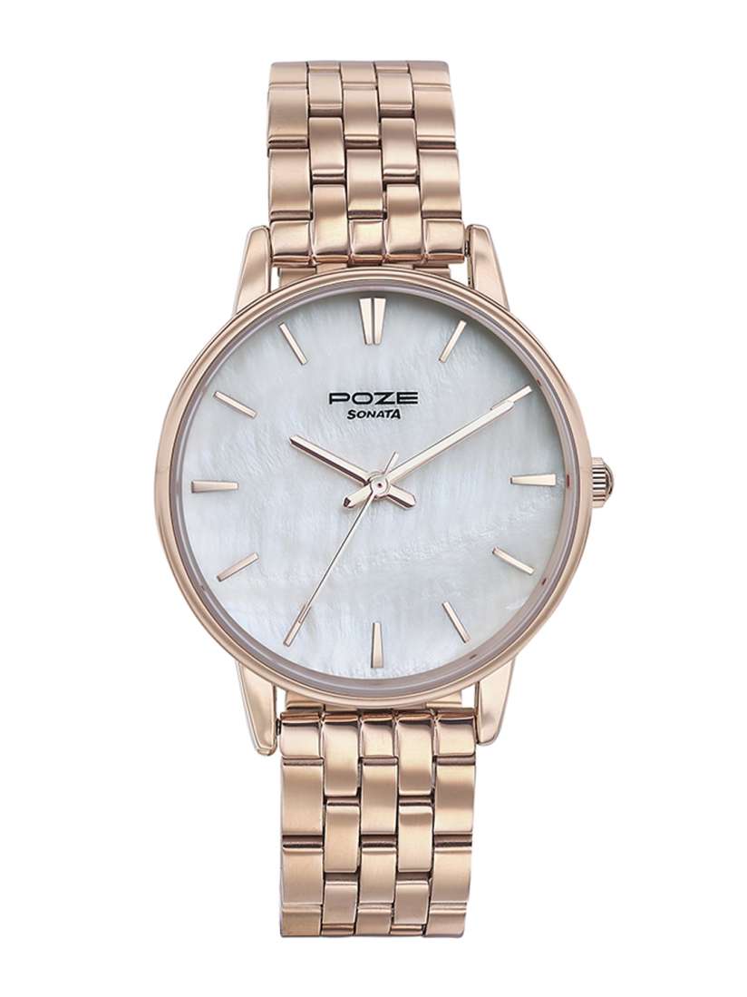 Buy Sonata Women Poze Dial Bracelet Style Straps Analogue Watch SP80083WM01W Watches for Women 30708032 Myntra