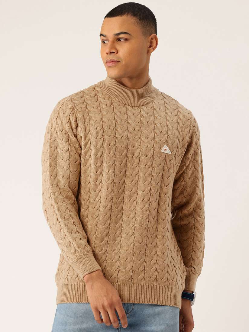 Buy Monte Carlo Cable Knit Design Sweater Sweaters for Men 30410709 Myntra