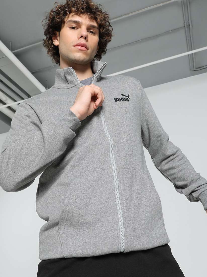 Buy Puma Ess Men s Knitted Track Jacket Jackets for Men 30491265 Myntra