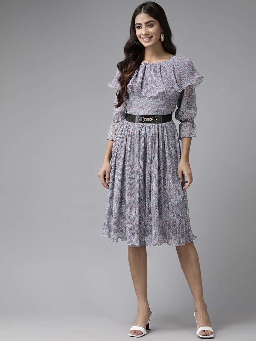 Floral peplum dress best sale